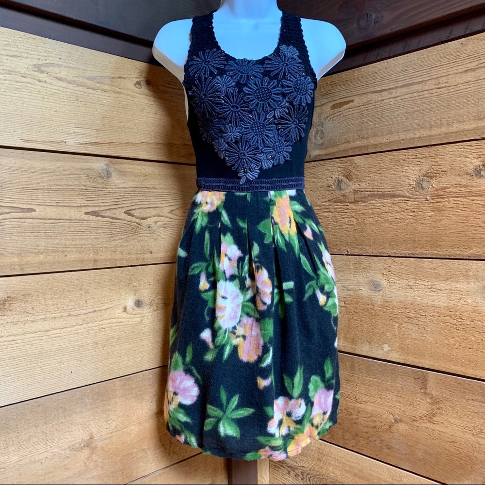 Free People Embroidered Flower Dress NWT